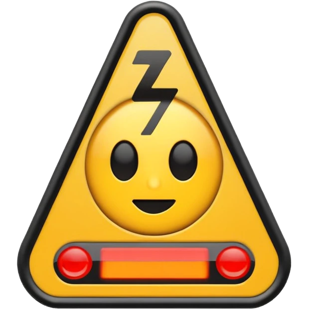 Emoji-style illustration of Speed harmonisation and hazard warning system, flat vector look, bold outlines, minimal details, no background. emoji