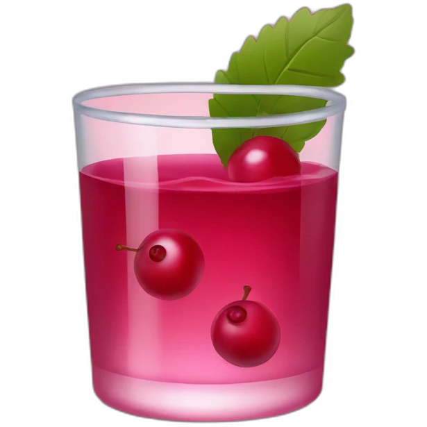 cranberry juice emoji