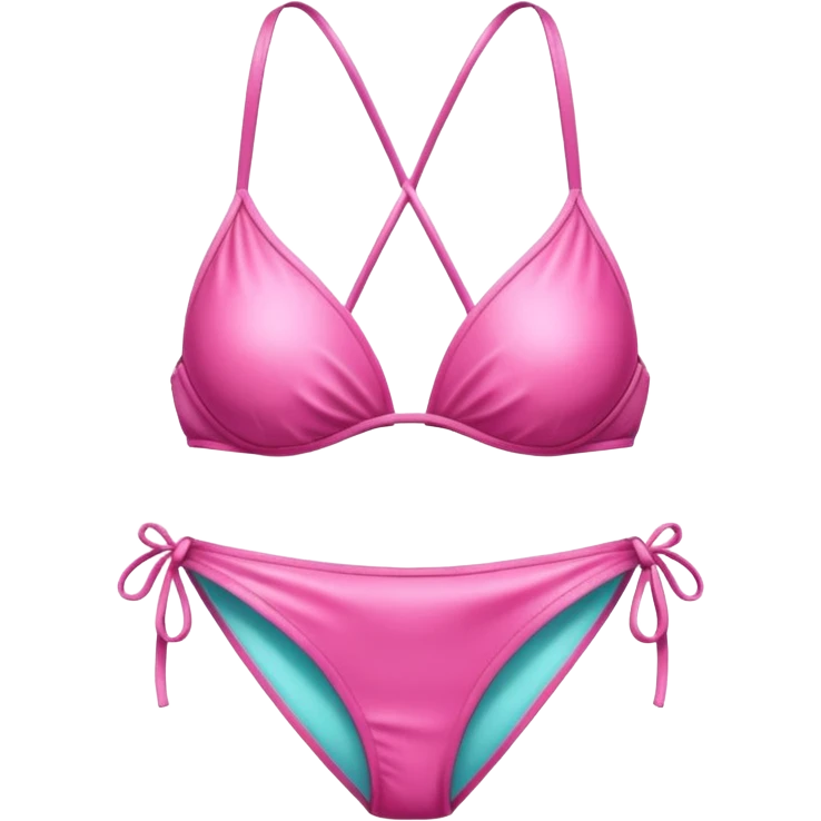 un emoji de un bikini rosa emoji