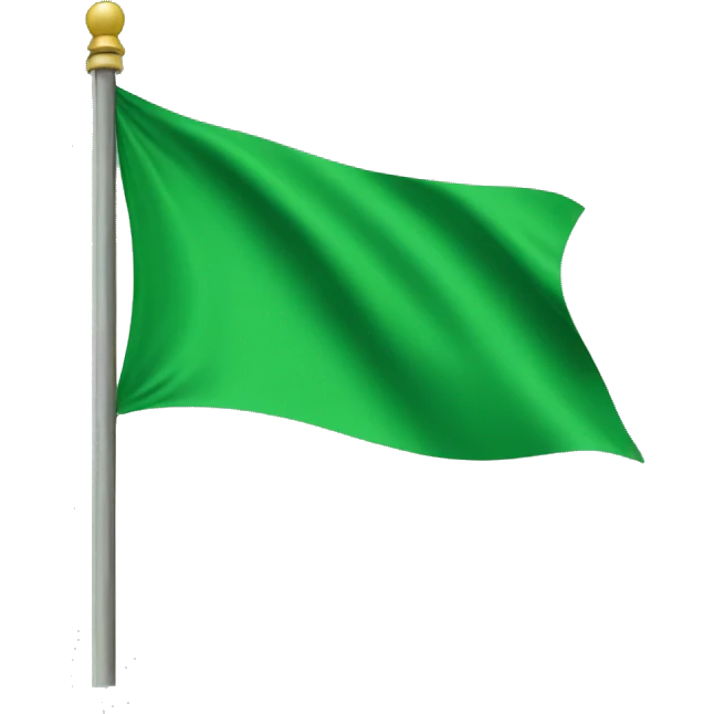 Green flag emoji