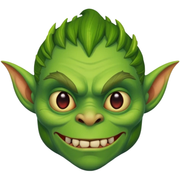 a goblin with a body emoji