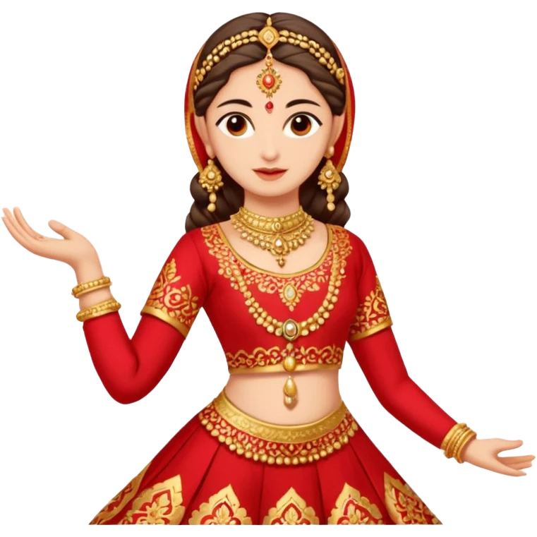 Ghunghroo kathak red and gold small  emoji