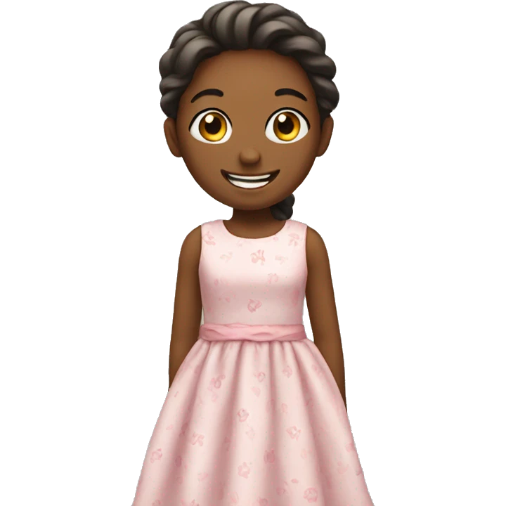 happy girl in dress emoji