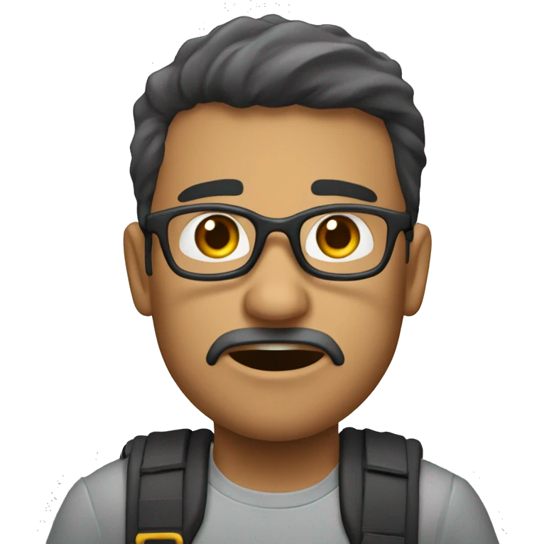 Una persona arrodillada explotándose de la risa hasta llorando emoji