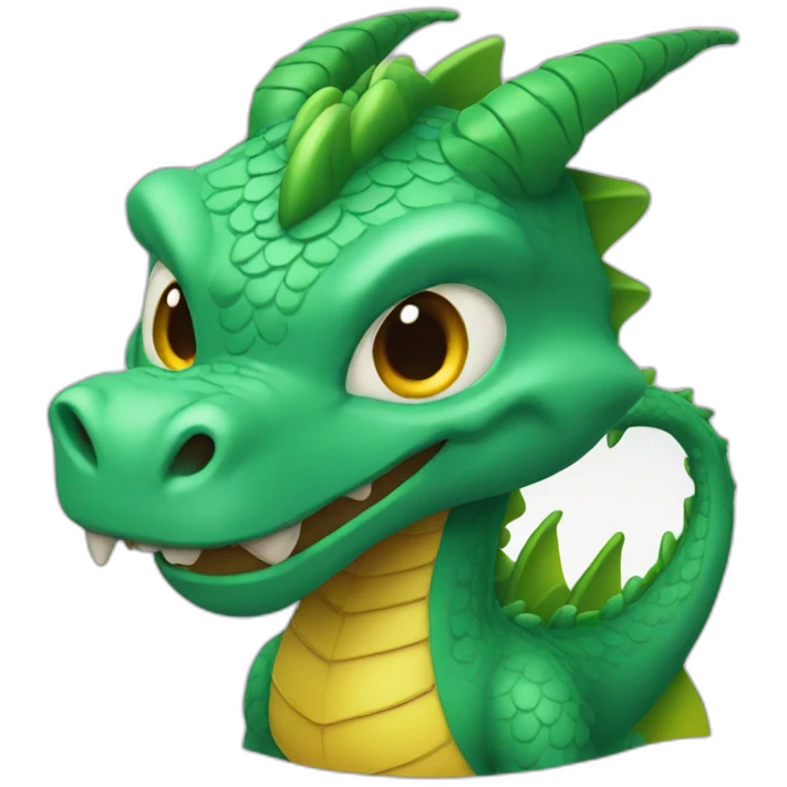 Chat sur dragon emoji