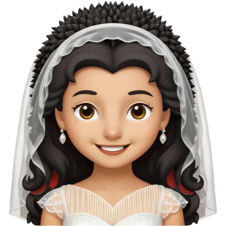 black hedgehog bride emoji