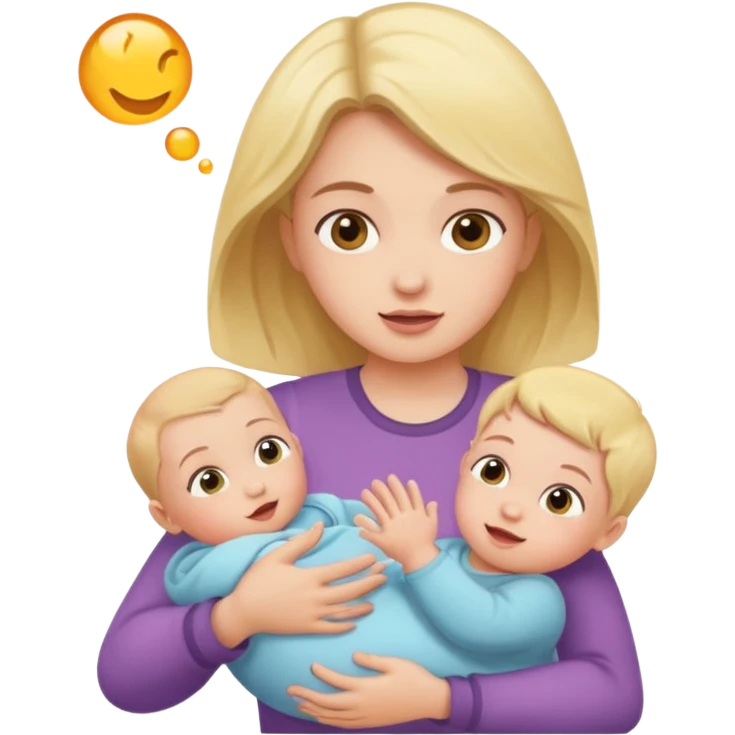 Girl throwing a baby  emoji