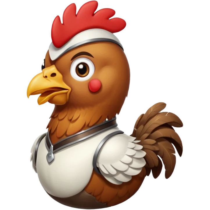 Chicken jokey emoji