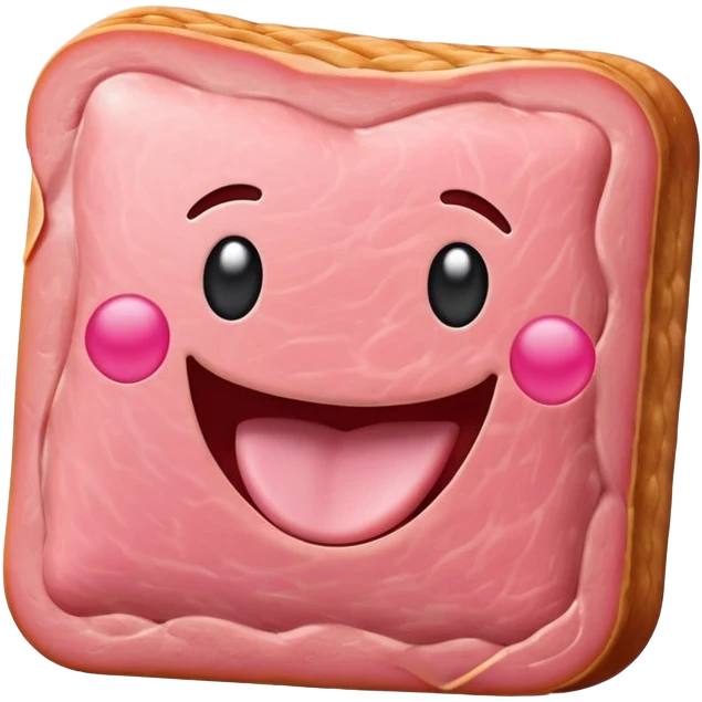 SPAM MEAT HAPPY face EMOJI emoji