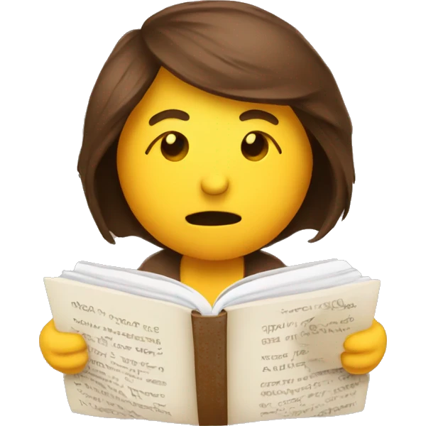 Reading and coffee emoji