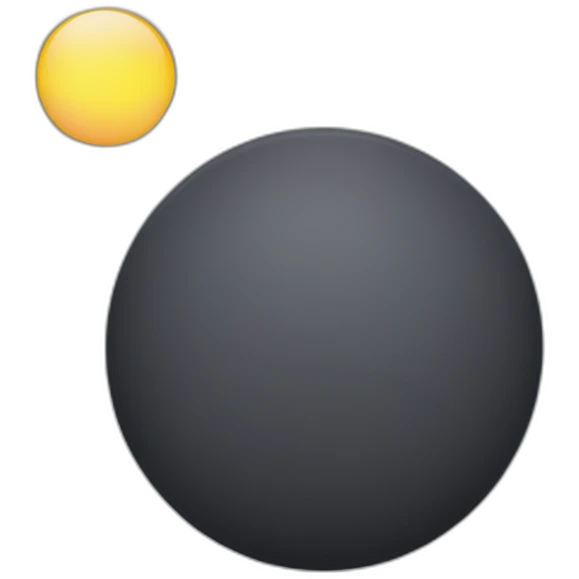 polvo observando o eclipse emoji