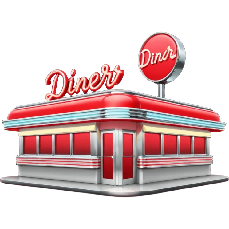 1950s diner exterior emoji