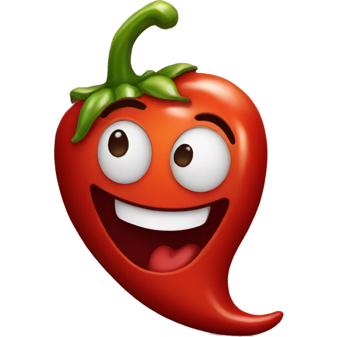 chili pepper smiling emoji