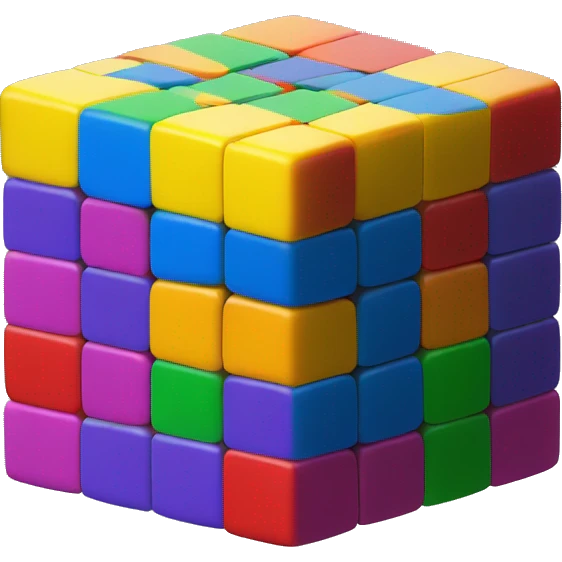 3 x 3 rubiks cube emoji