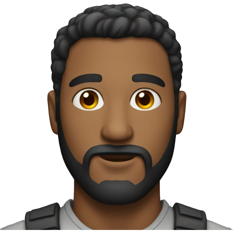 Bold man with small beard emoji