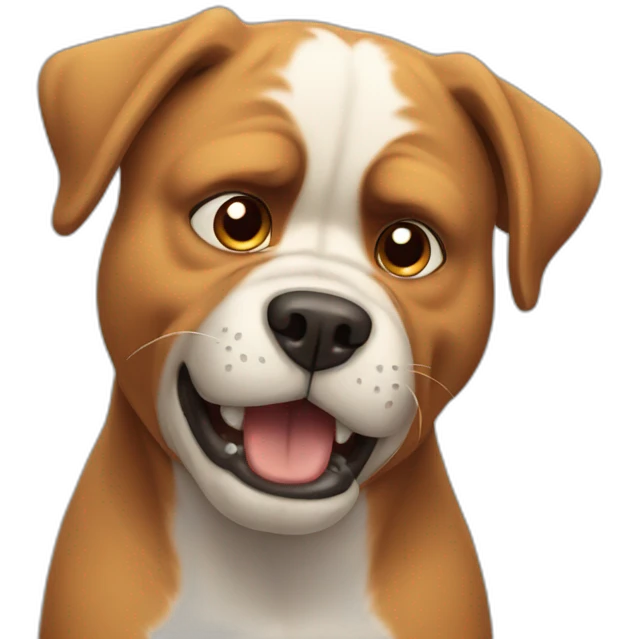 Angry dog emoji