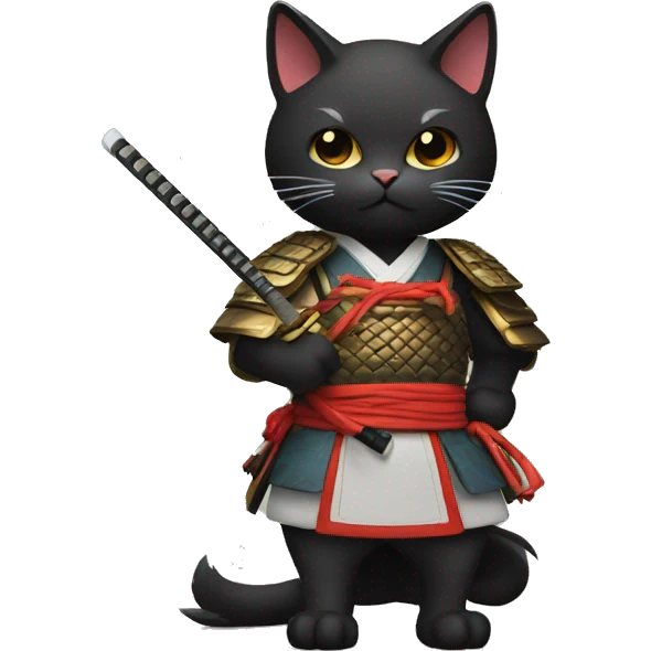 gato samurai emoji
