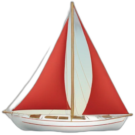 sailboat red emoji