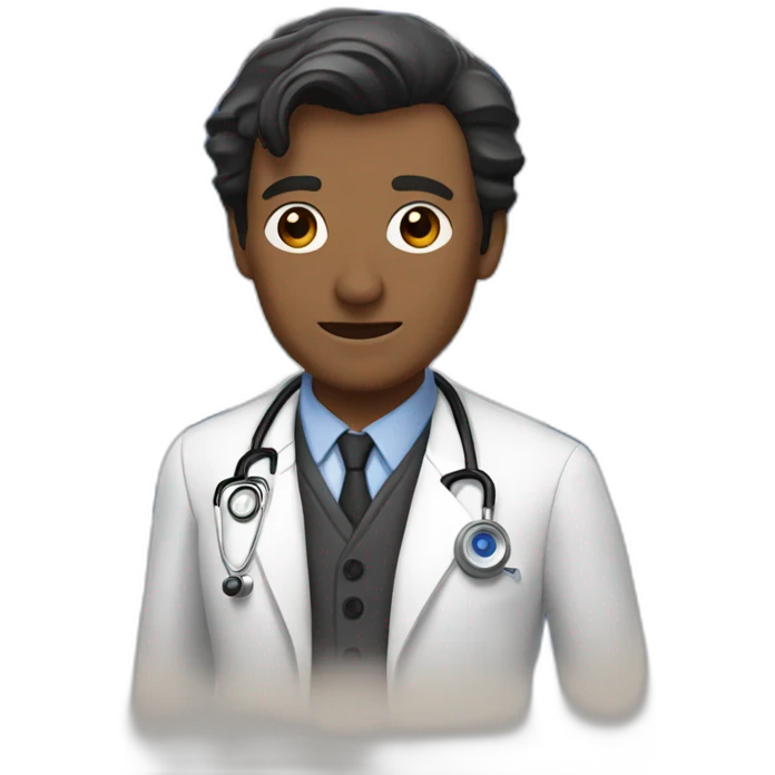 Doctor who with a TARDIS in background emoji