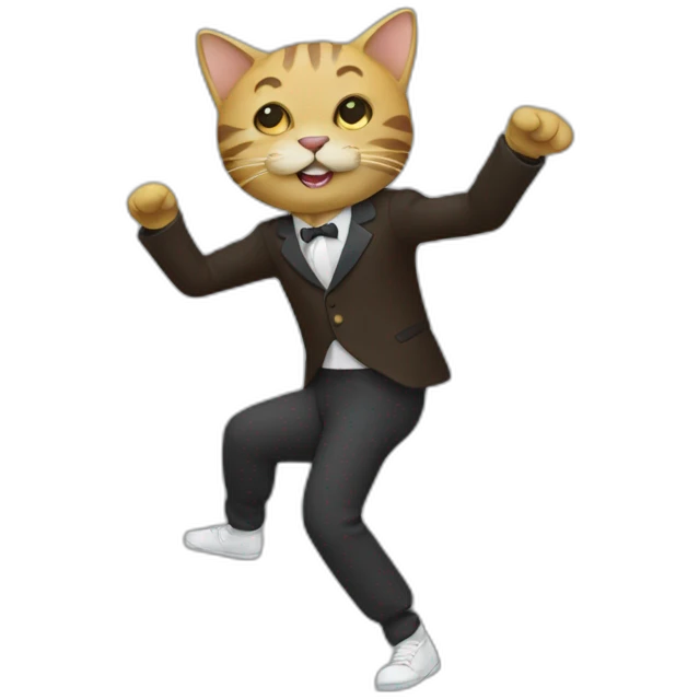 Chat qui danse  emoji