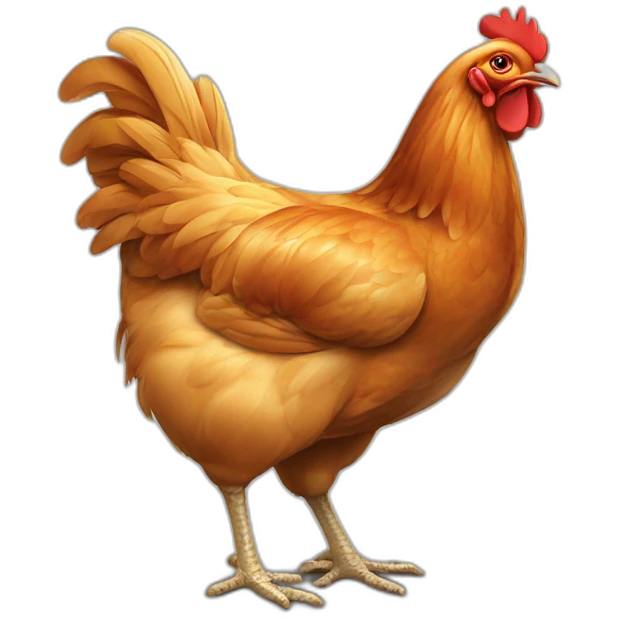 Poulet qui mange du poulet emoji
