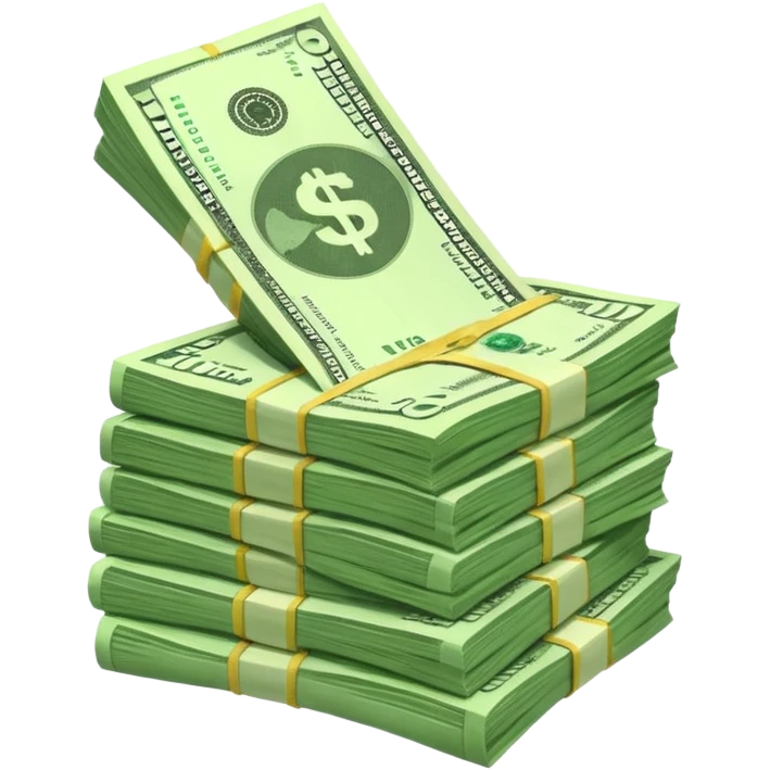 Falling value of the dollar emoji