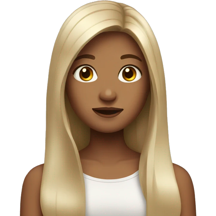 Girl with long hair  emoji