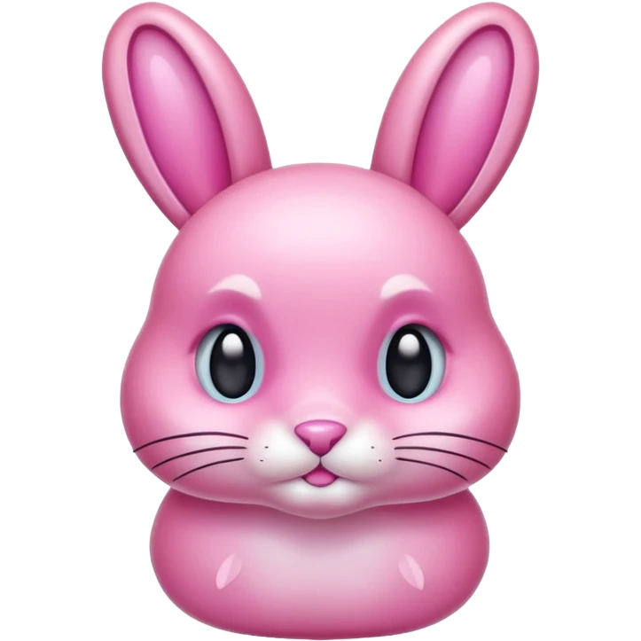  crystallized bunny pink emoji