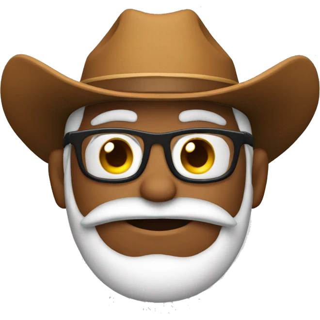 Santa with a cowboy hat emoji