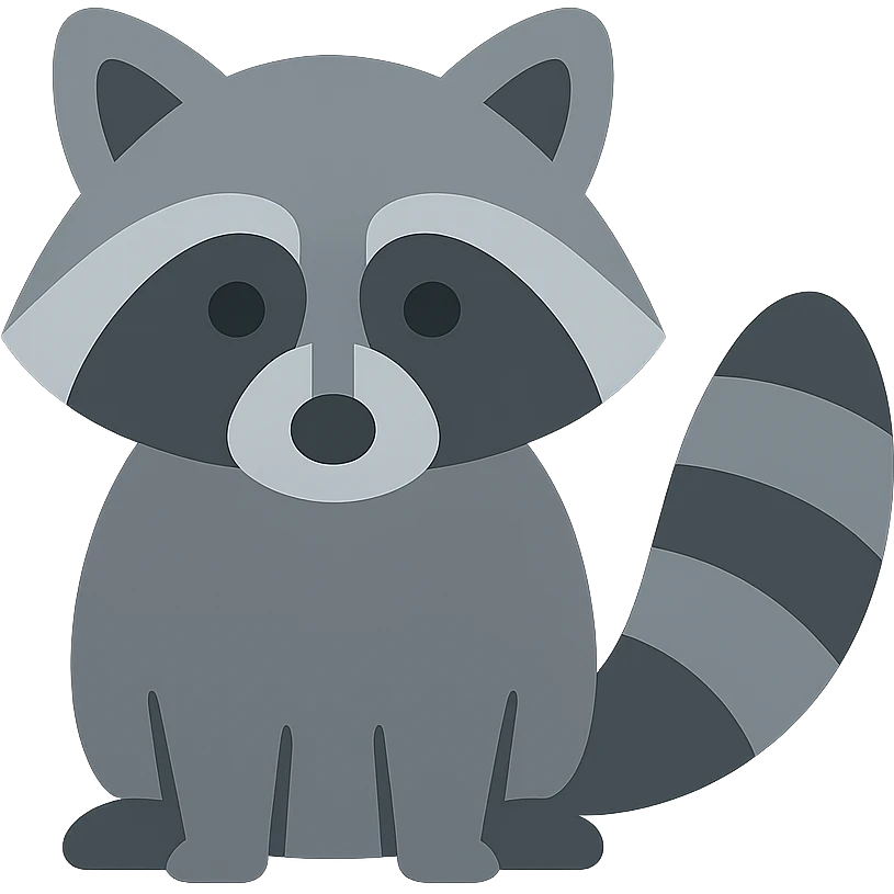 Raccoon emoji