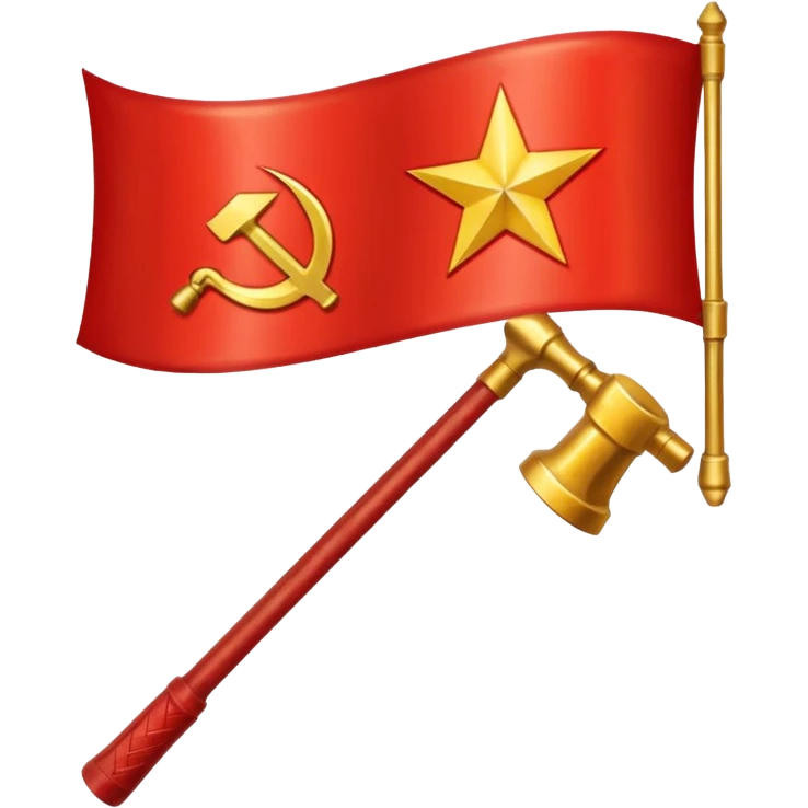 Haz una bandera de la union soviética emoji