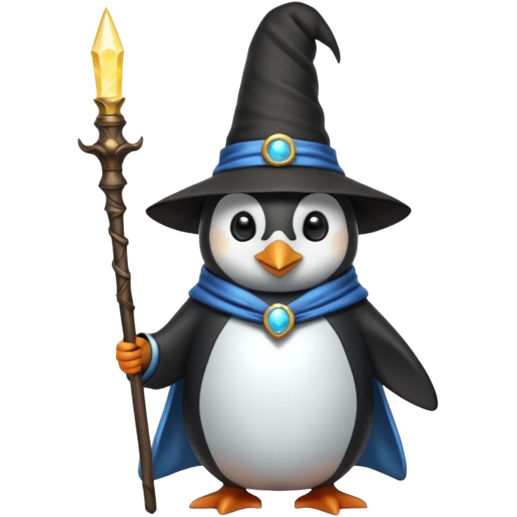 Penguin Wizard emoji