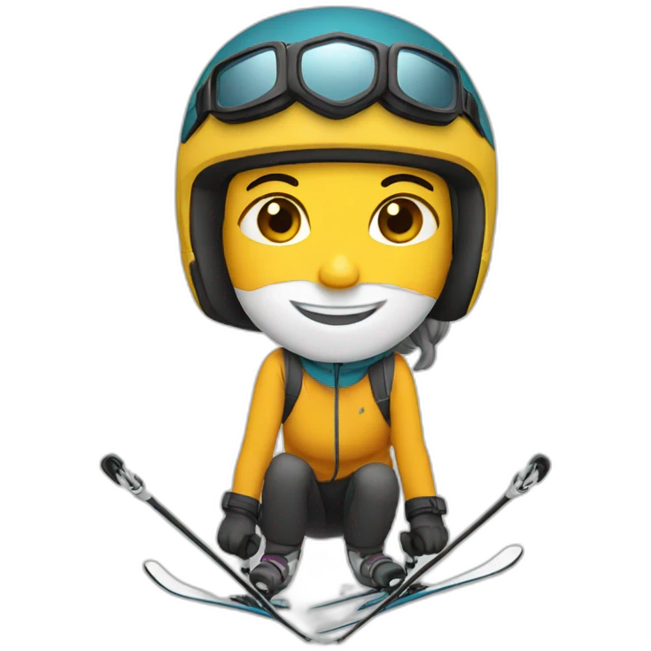 skiing emoji