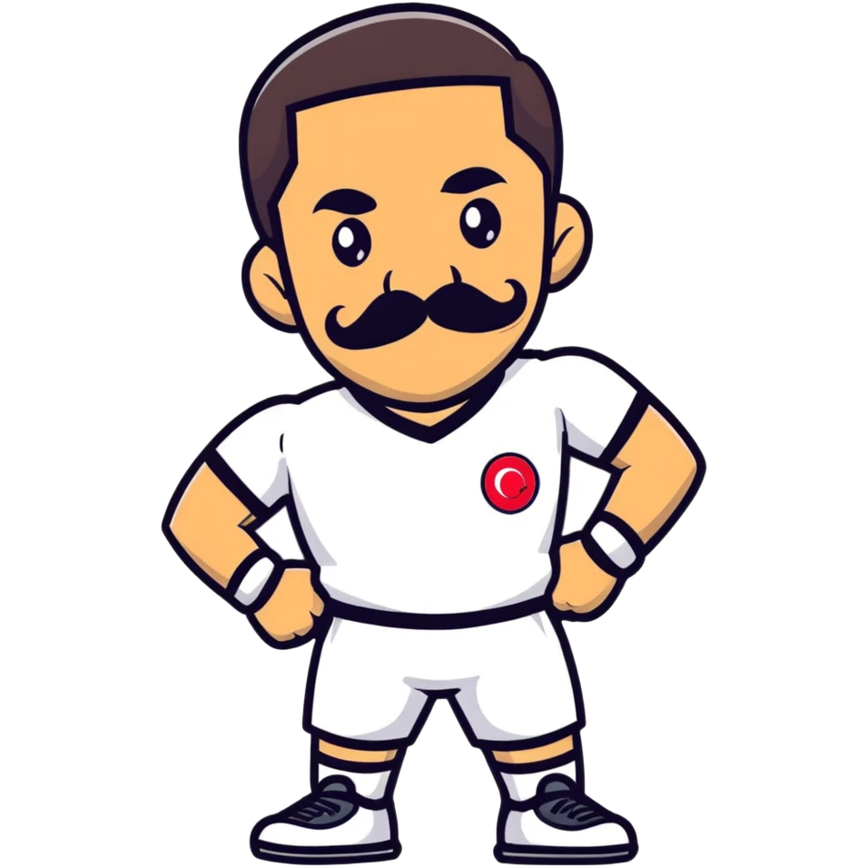 Recep İvedik, comic Turkish character with mustache and sports outfit emoji
