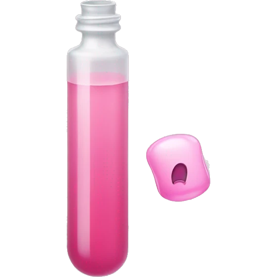 Cute pinkish vial of Botox  emoji