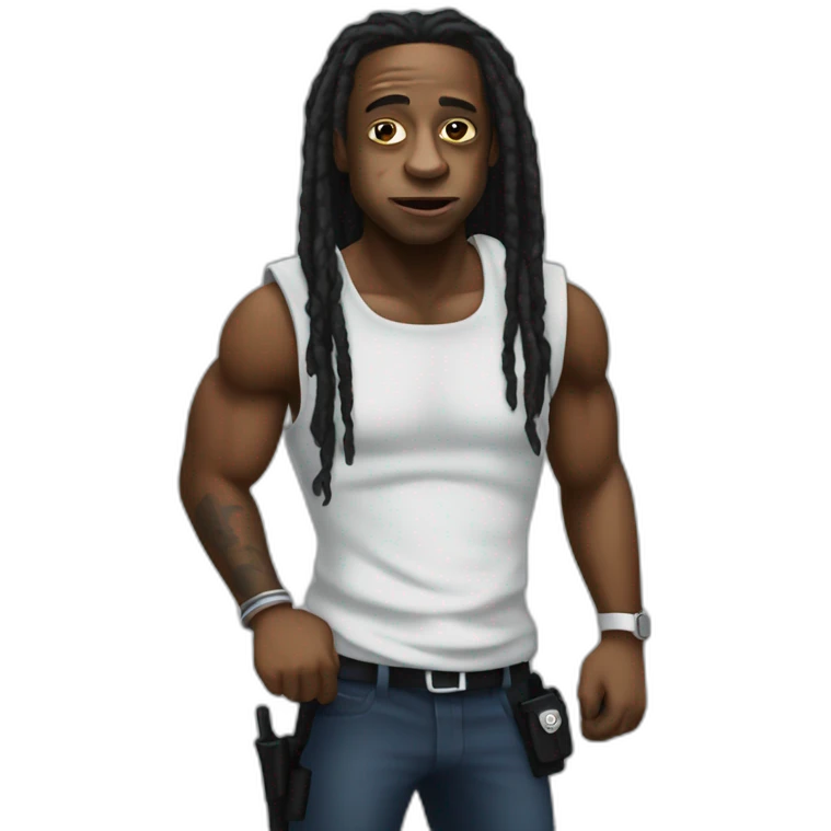 police arresting lil wayne emoji