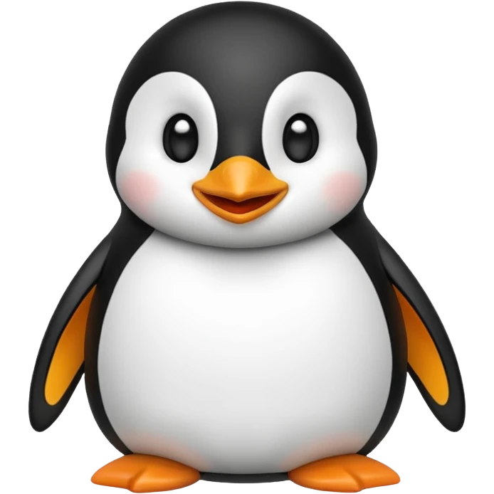 “iphone emoji” style penguin laughing emoji