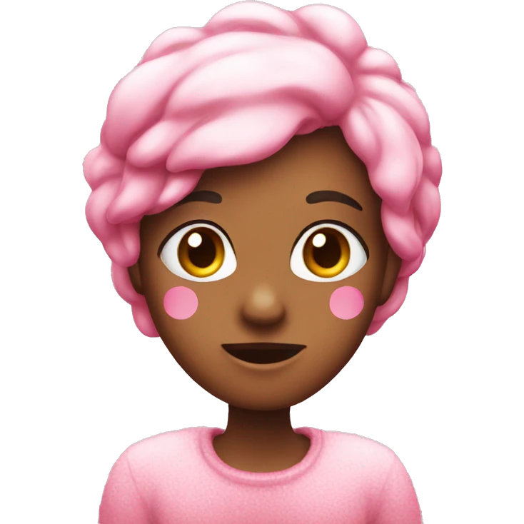 Pink emoji Christmas cute  emoji