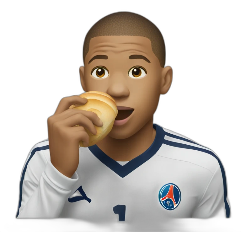 mbappe eating emoji