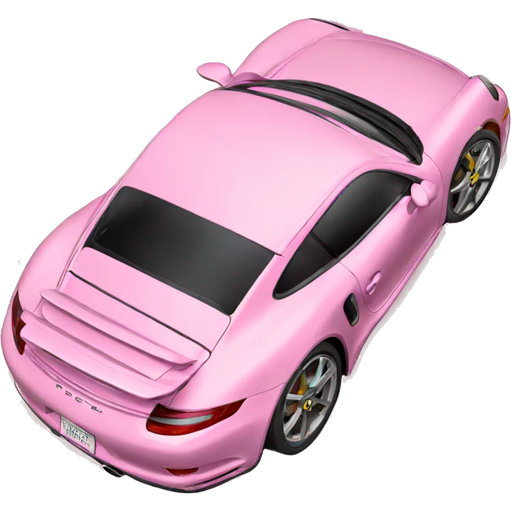 Pink porshe emoji