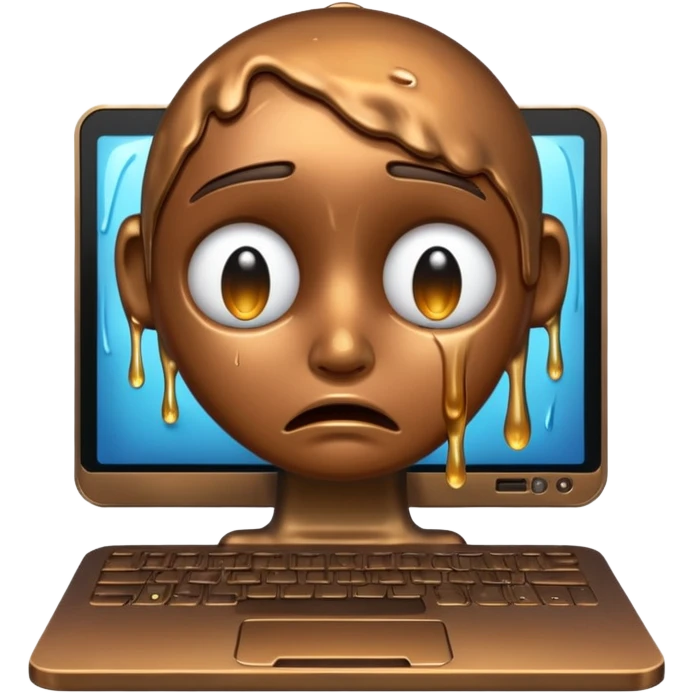 a computer crying emoji