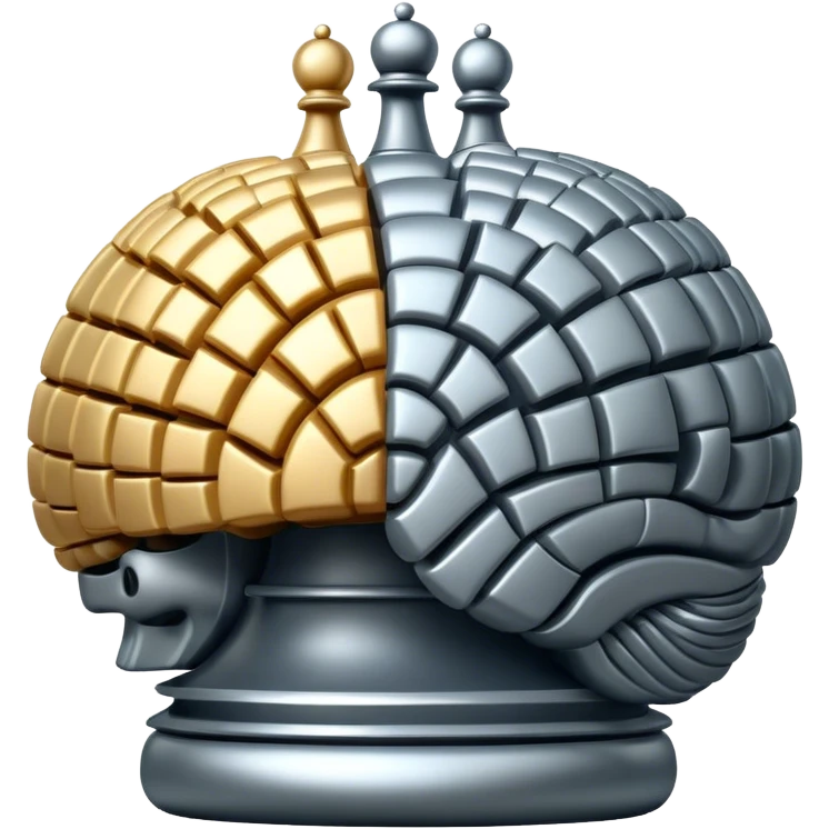a chess brain emoji