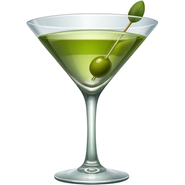 martini glass with olive emoji