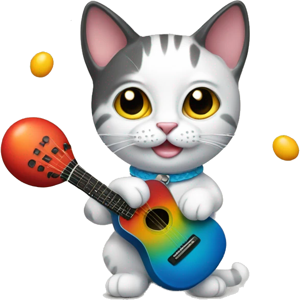 cat with maracas emoji