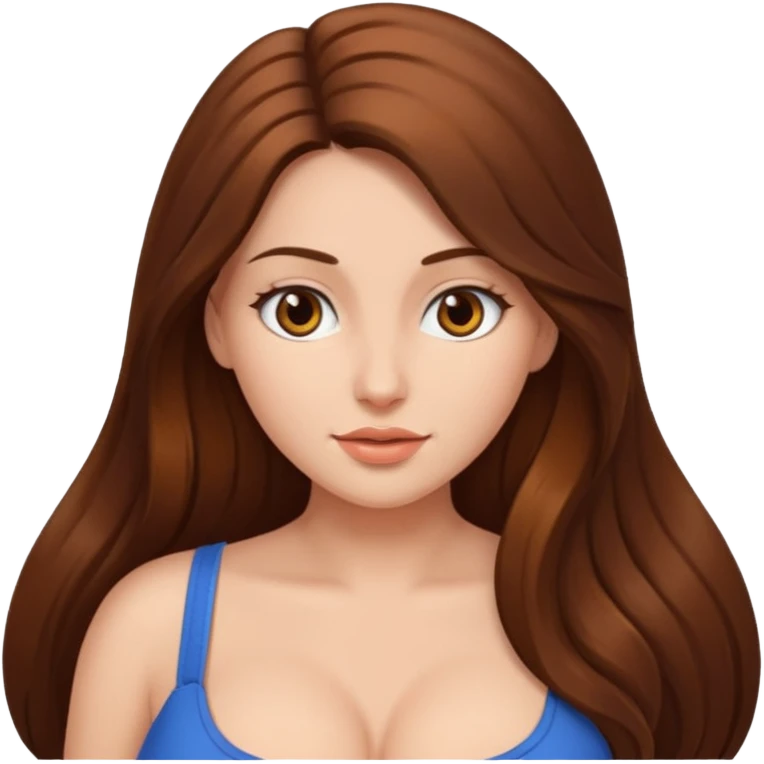 Naked woman with big boobs emoji
