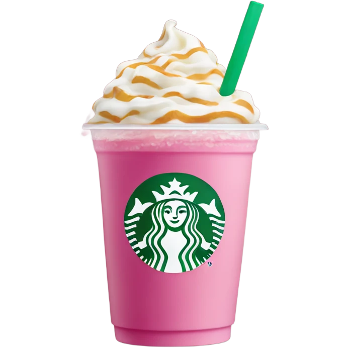 Starbucks pink drink emoji