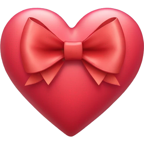A heart with a bow  emoji