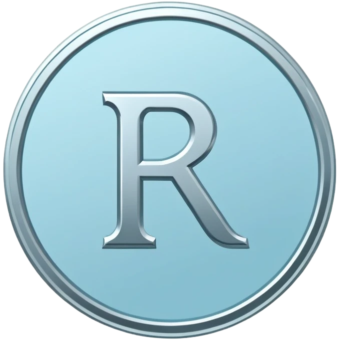 The Phoenician letter "𐤊" on a light blue circular background, Kaspa cryptocurrency logo emoji