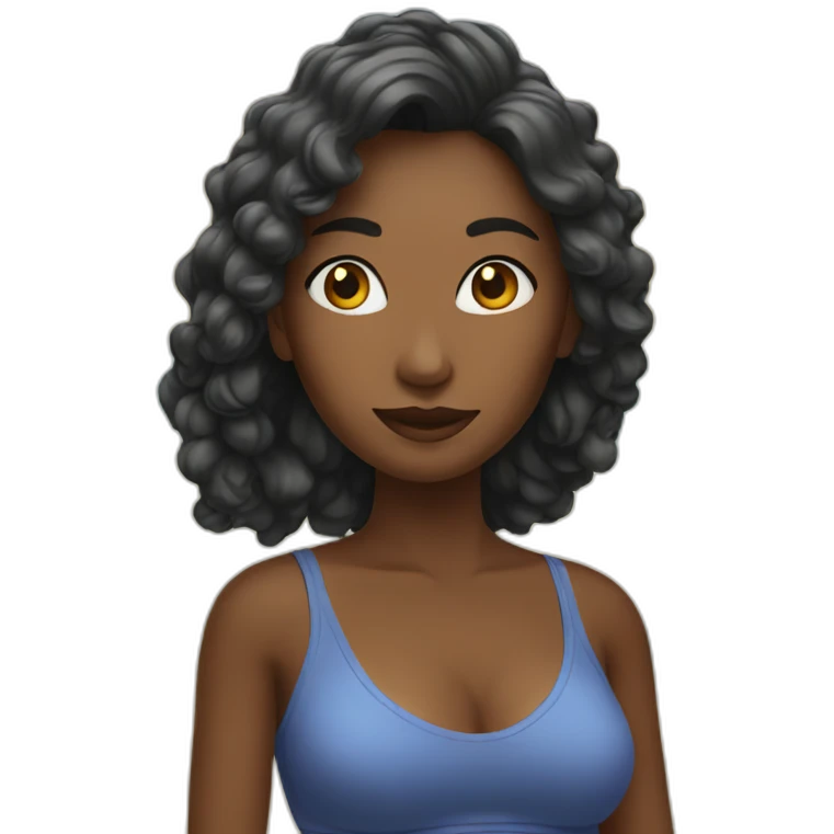 woman at beach emoji