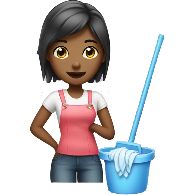 a girl who cleans herself  emoji